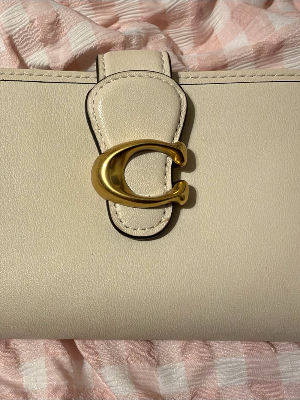 Coach cream tabby wallet